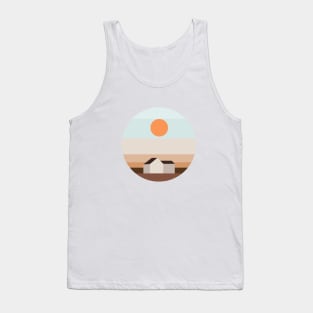 Sunset Landscape Minimalist Tank Top